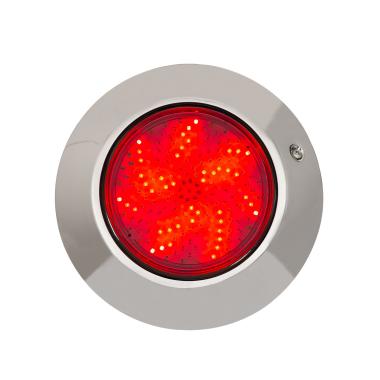 Image of 12V DC Surface Mounted 12W Stainless Steel Submersible RGBW LED Pool Light IP68