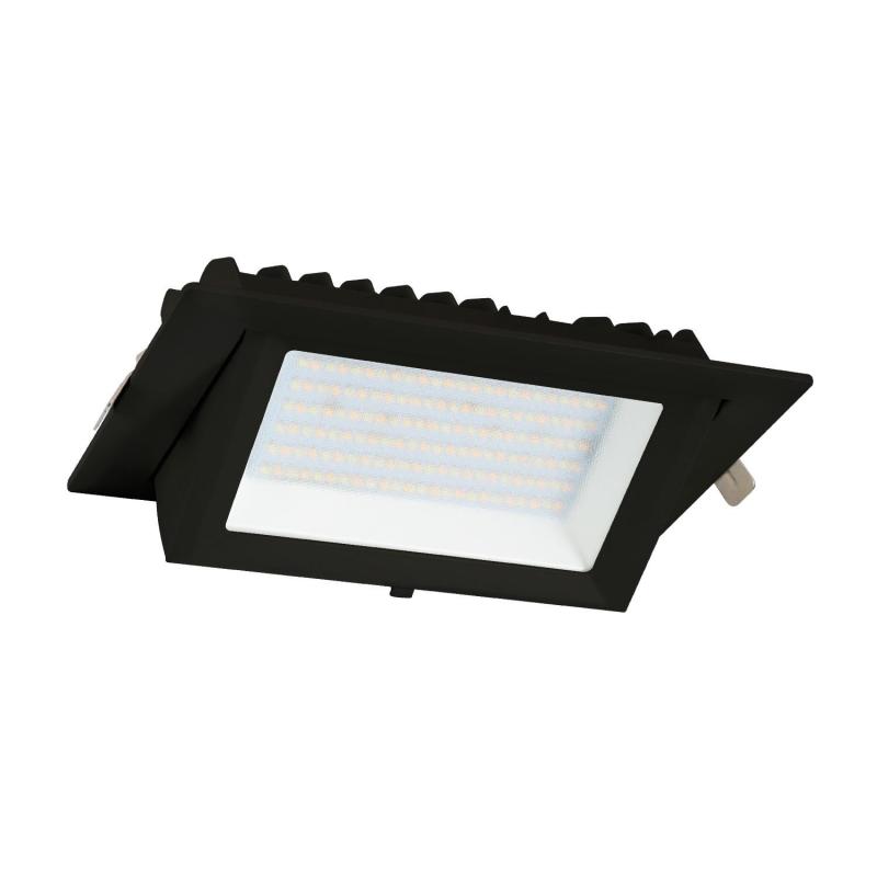 Image de Downlight LED 48W Rectangulaire Orientable SAMSUNG 130lm/W LIFUD Coupe 215x125 mm Noir