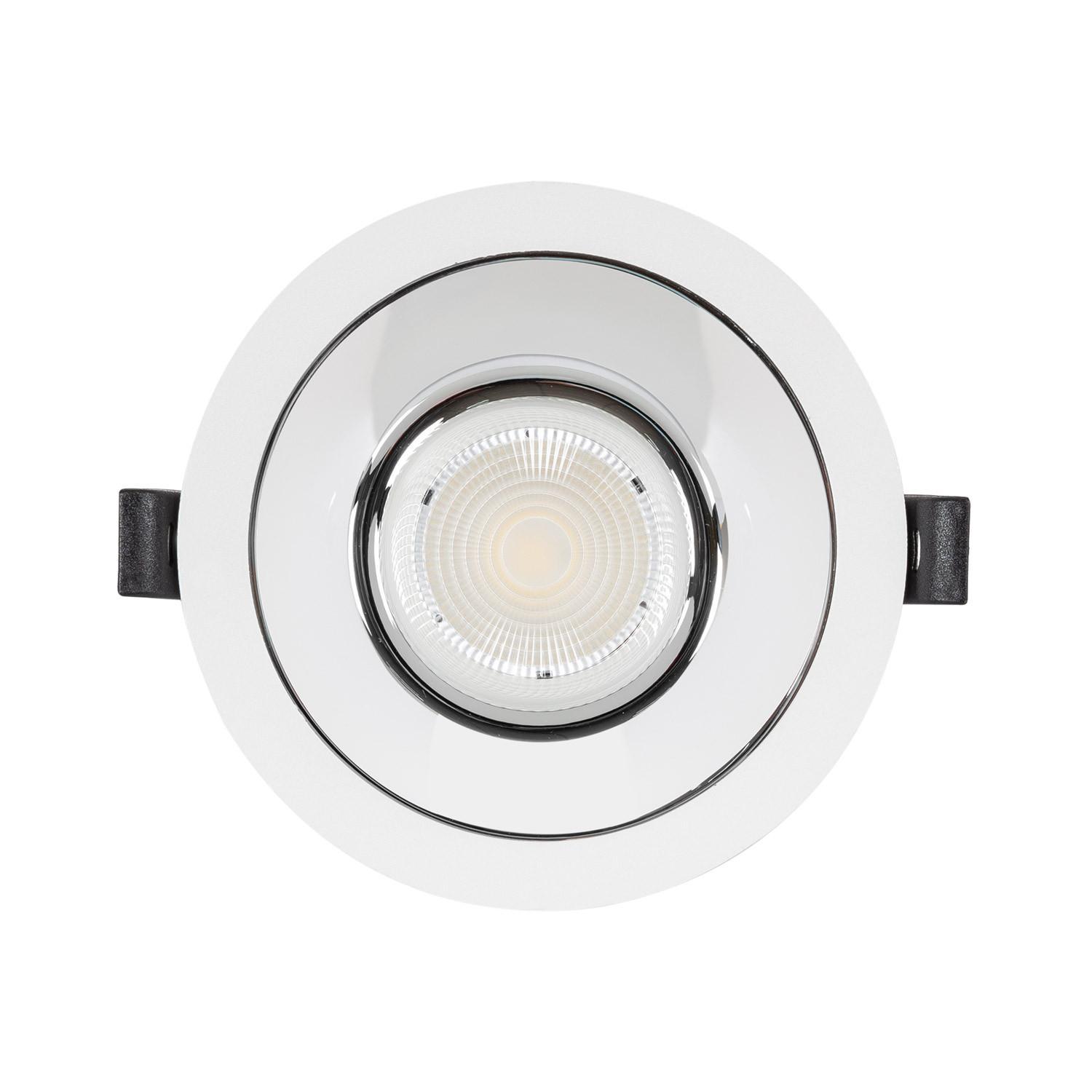 Downlight LED 12W Okrągły (UGR15) LuxPremium Biały LIFUD Średnica Wycięcia Ø 95 mm - widok prezentacyjny