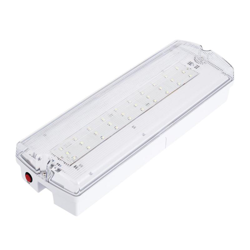 Luce Twinspot 6w LEDKIA Luce Emergenza LED 400lm 6W IP65 - Plafoniera Sicurezza Per Interni Ed Esterni Lampade Con Batterie - 6