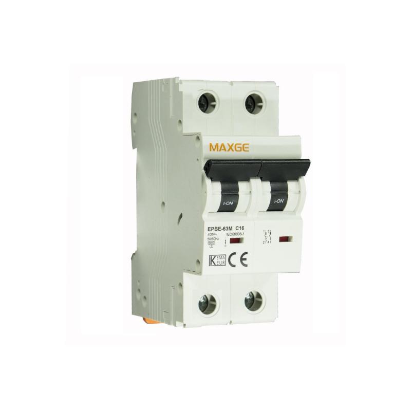 Immagine di Interruttore Magnetotermico Residenziale 2P 6kA 6-40A Curva C MAXGE 