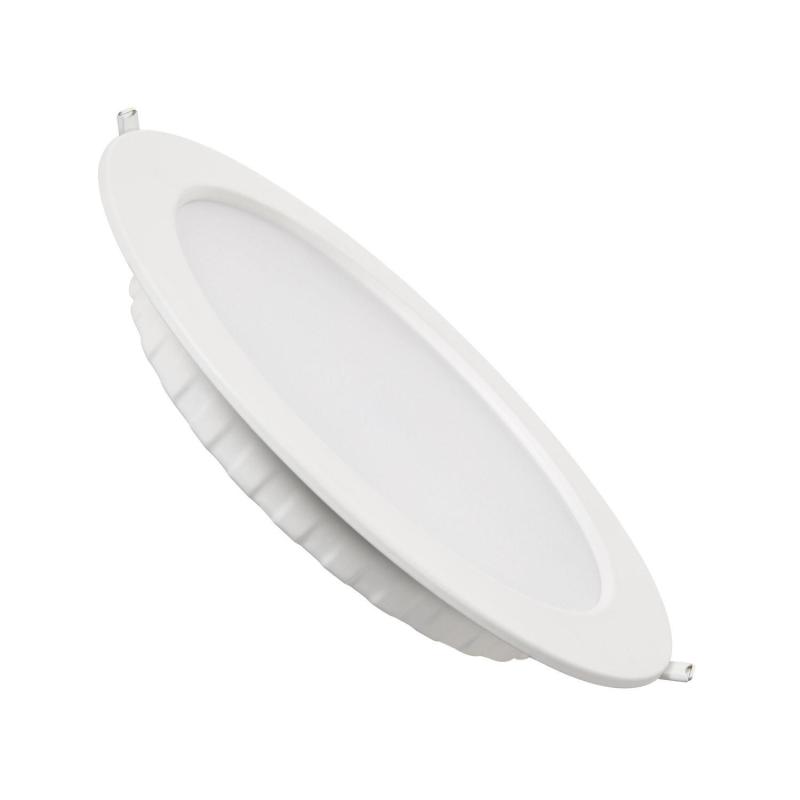 18W Round Slim Dimmable LED Downlight Ø 185 mm Cut-Out - Ledkia