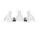 Immagine di Downlight Quadrati Basculante GU10 6W PC Foro 75x235 mm PC