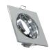 Immagine di Portafaretto Downlight Quadrato Basculante per Lampadina LED GU10 / GU5.3 Foro Ø 72 mm