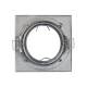 Afbeelding van Downlight Halo Vierkant kantelbaar voor GU10 / GU5.3 LED Lamp Zaagmaat Ø 72 mm