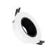 Image de Collerette Downlight Ronde Orientable pour Ampoule LED GU10 / GU5.3 Coupe Ø 80mm