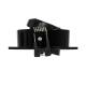 Image de Collerette Downlight Ronde Orientable pour Ampoule LED GU10 / GU5.3 Coupe Ø 80mm