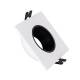 Immagine di Portafaretto Downlight Quadrato Basculante per Lampadina LED GU10 / GU5.3 Foro Ø80 mm