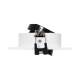 Immagine di Portafaretto Downlight Quadrato Basculante per Lampadina LED GU10 / GU5.3 Foro Ø80 mm