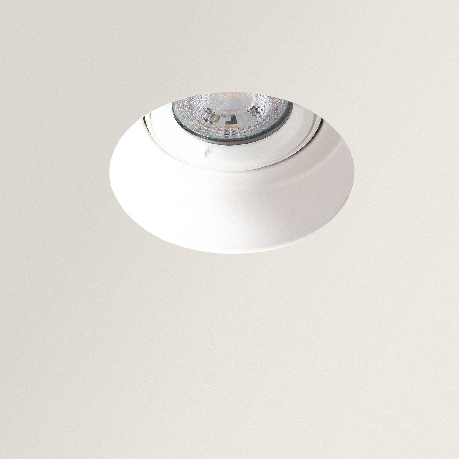 Obudowa Downlight Integracja Gips/Pladur Okrągła do Żarówki LED GU10 Średnica Ø 90mm Trimless - widok 2