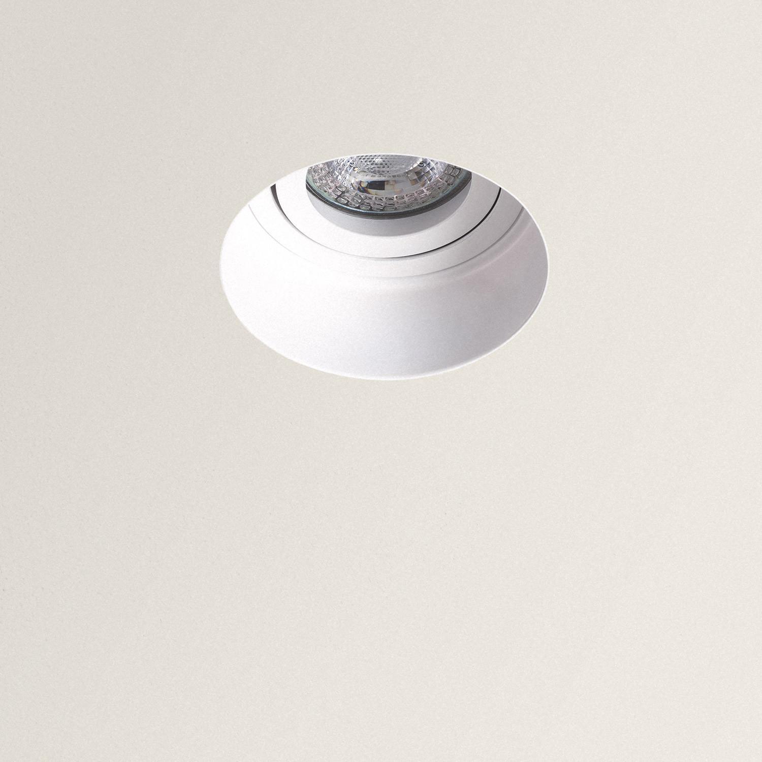 Obudowa Downlight Integracja Gips/Pladur Okrągła do Żarówki LED GU10 Średnica Ø 90mm Trimless - widok 3