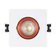 Immagine di Portafaretto Downlight Quadrato Basculante Colorato per Lampadina LED GU10 / GU5.3 Foro Ø80 mm