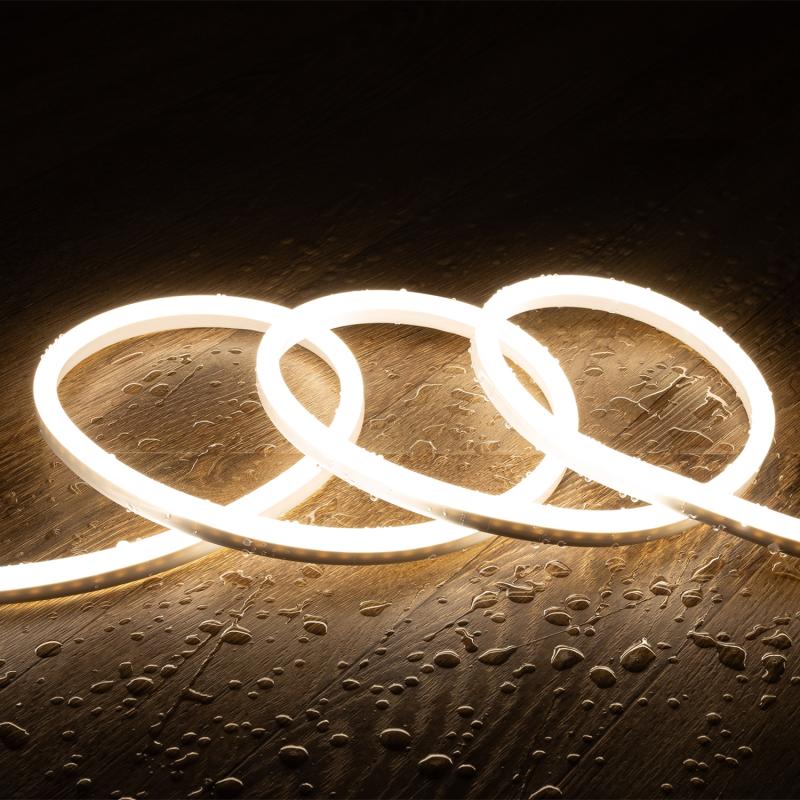 Afbeelding van Led Strip Neon Dimbaar 220V SFLEX8 8W/m te knippen om de 100cm IP65 Op maat