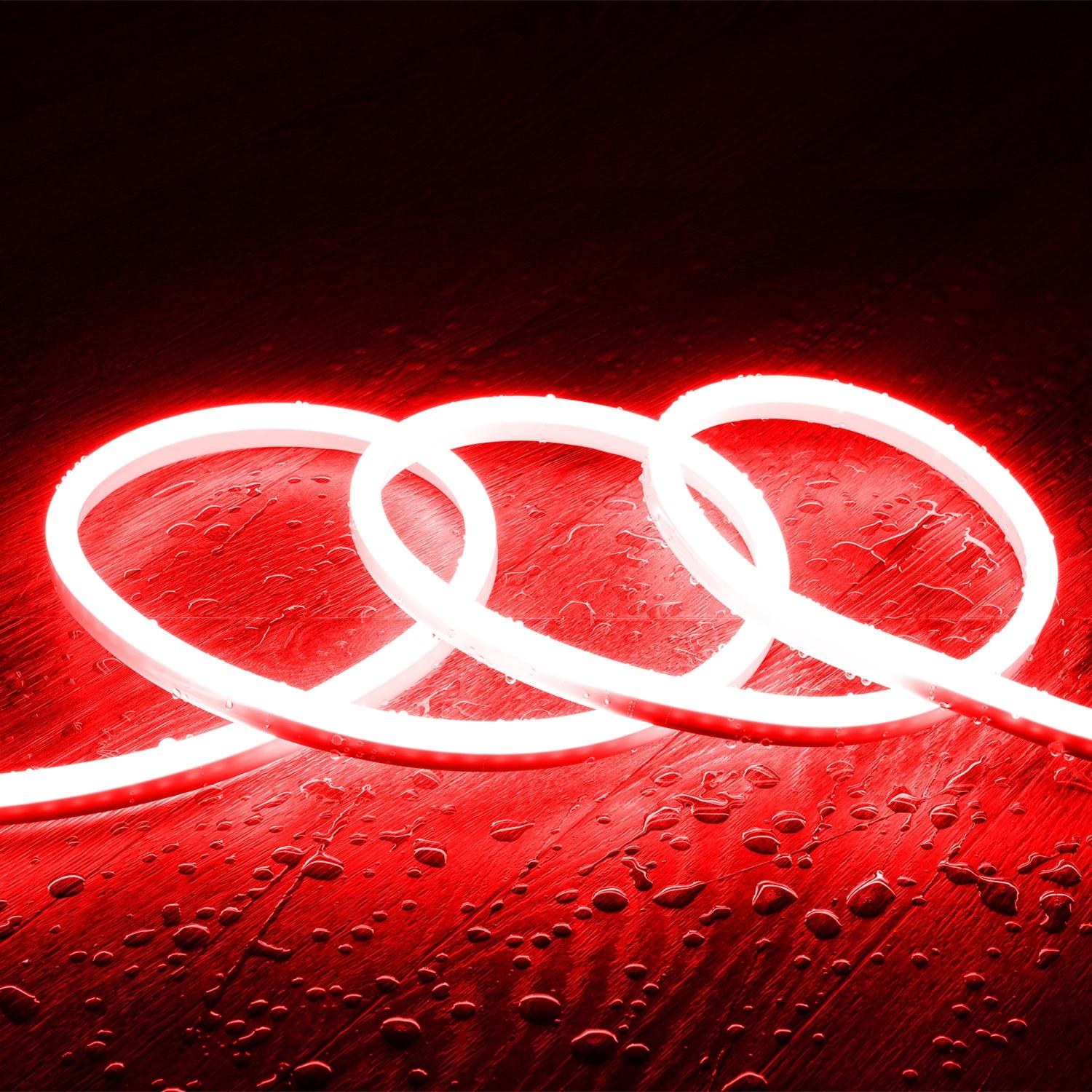 Taśma Led Neon Ściemnialna 220V Sflex8 8W/m Cięcie 100cm IP65 Na wymiar
