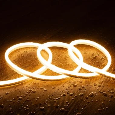 Led Strip Neon Dimbaar 220V SFLEX8 8W/m te knippen om de 100cm IP65 Op maat