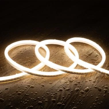 Led Strip Neon Dimbaar 220V SFLEX8 8W/m te knippen om de 100cm IP65 Op maat