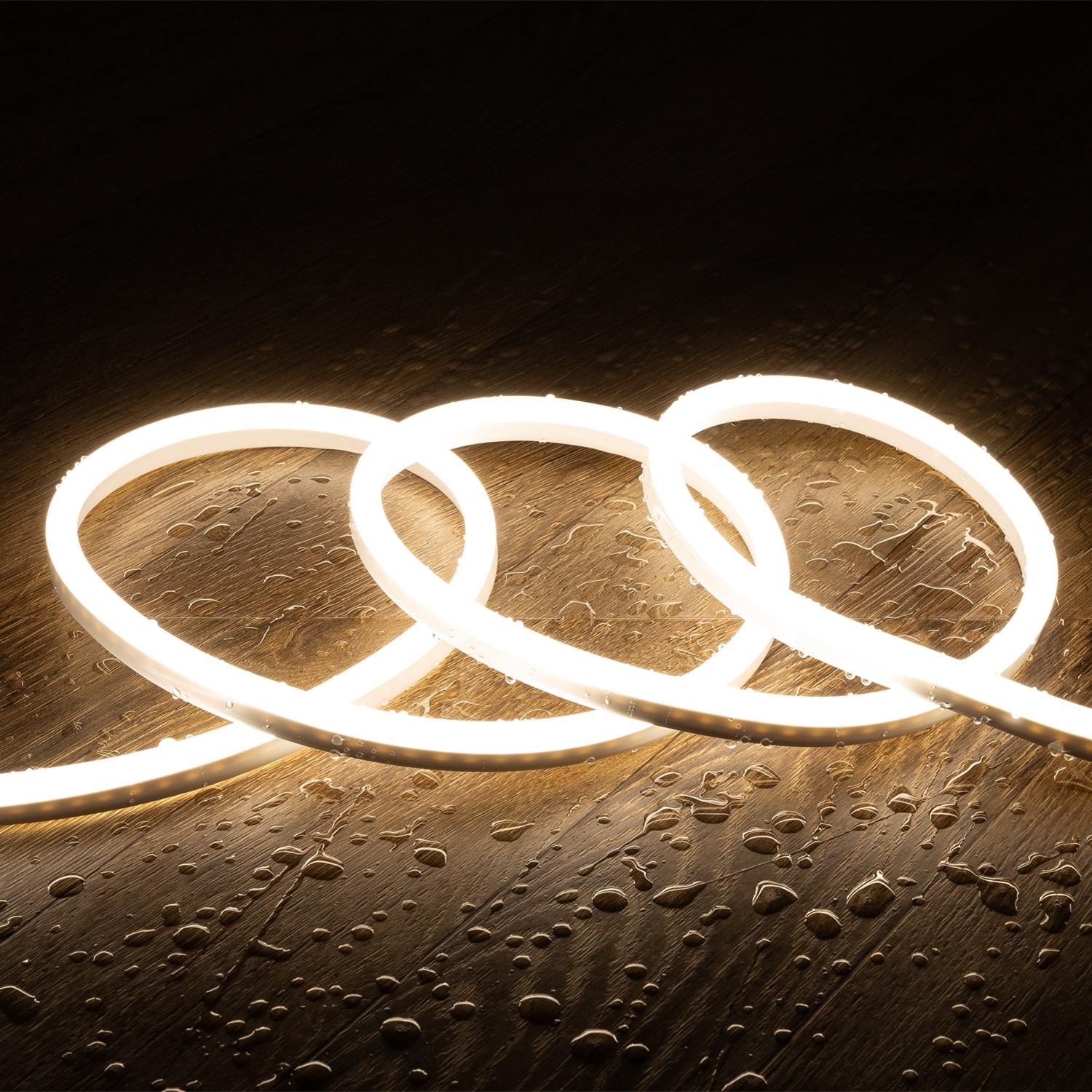 Taśma Led Neon Ściemnialna 220V Sflex8 8W/m Cięcie 100cm IP65 Na wymiar