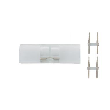 Image de Connecteur pour Gaine Néon LED Flexible Dimmable 7.5W/m 220V AC 100 LED/m Semi-circulaire 180° Monochrome IP67