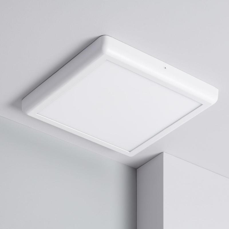 Image of 24W White Metal Square LED Surface Panel 300x300 mm