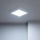 Image de Plafonnier LED Carré Métal 18W Design White 225x225 mm 
