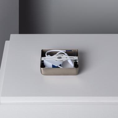Image of 6W Silver Metal Square LED Surface Panel 120x120mm 