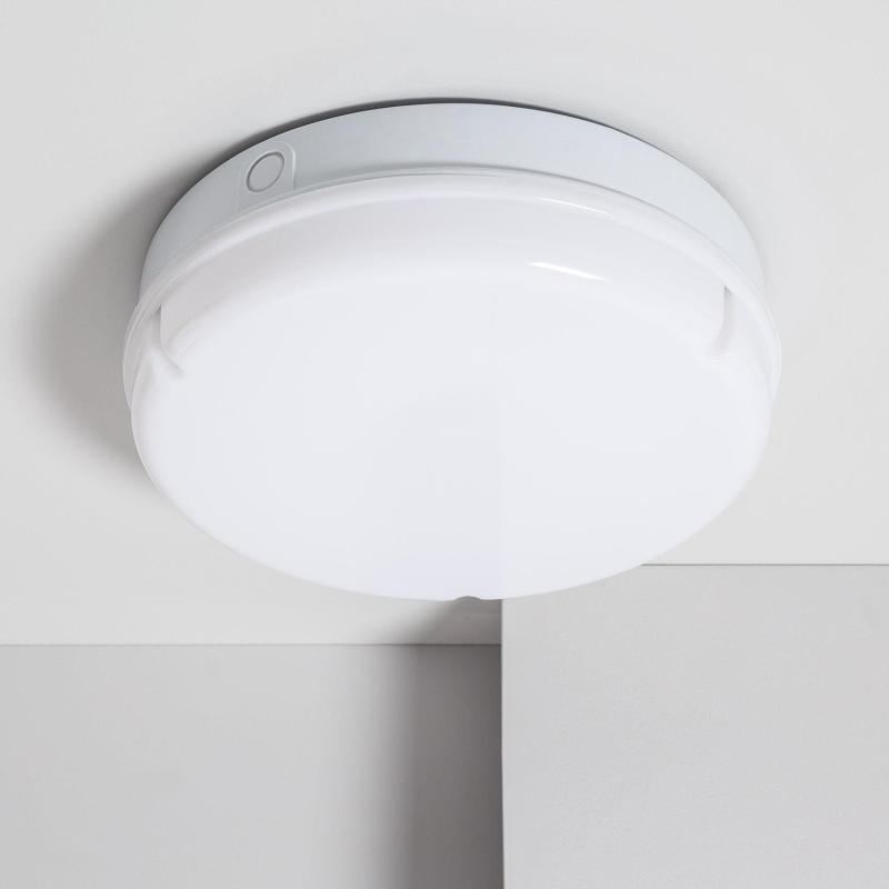 Image of 24W IP65 LED Hublot Outdoor Round Panel with PIR Motion Sensor and Emergency Light Ø285 