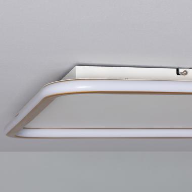 Image de Plafonnier LED Rectangulaire Métal CCT Sélectionnable Allharo 50W 900x600 mm Image de Plafonnier LED Rectangulaire Métal CCT Sélectionnable Allharo 50W 900x600 mm