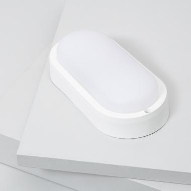 Image of White 25W Oval Hublot Outdoor LED Surface Panel IP65 94x196 mm