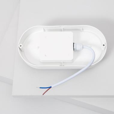 Immagine di Plafoniera LED 25W Ovale per Esterni 96x198 mm IP65 Hublot White
