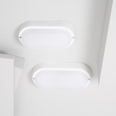Immagine di Plafoniera LED 25W Ovale per Esterni 96x198 mm IP65 Hublot White