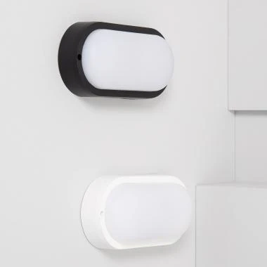 Afbeelding van Plafondlamp LED 25W Ovaal Outdoor 96x198 mm IP65 Hublot White