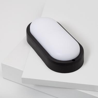 Bild von LED-Deckenleuchte 25W Oval für Aussen 96x198 mm IP65 Hublot Schwarz