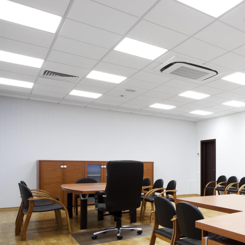 Pack De 2 Panneaux LED 60x60 Cm 40W - 4000lm, Blanc Chaud 3000K, UGR19, Pour Plafond Professionnel