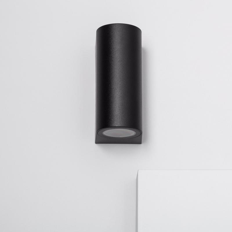 Image of Black Gala Double-Sided Outdoor LED Wall Light