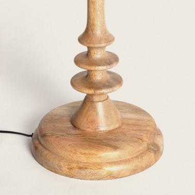 Image of Meena Wooden Lamp Base ILUZZIA