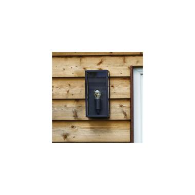 Image de Applique Murale Extérieure Métal et Verre Minerva Noir FORUM