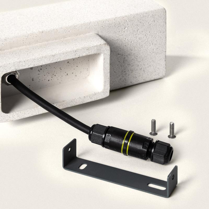 Image of Banjar Cement Double Sided Outdoor Square Wall Lamp Image of Banjar Cement Double Sided Outdoor Square Wall Lamp