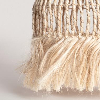 Immagine di Paralume Lampada Sospensione Rattan e Ramia Kempo Nabir ILUZZIA  