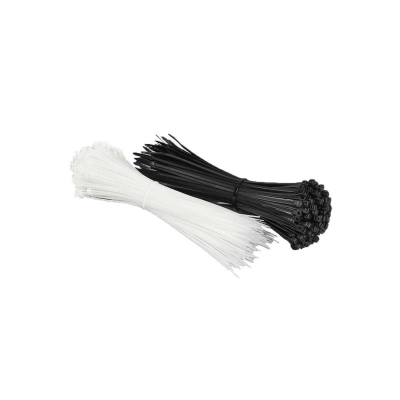 Lot De 100 Embases Pour Colliers De Serrage – Fixation Rapide Pour Câbles Et Tuyaux, En Nylon Blanc
