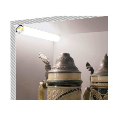 Bild von Aluminiumprofil Ecke 1m mit runder Abdeckung für LED Streifen bis 10 mm