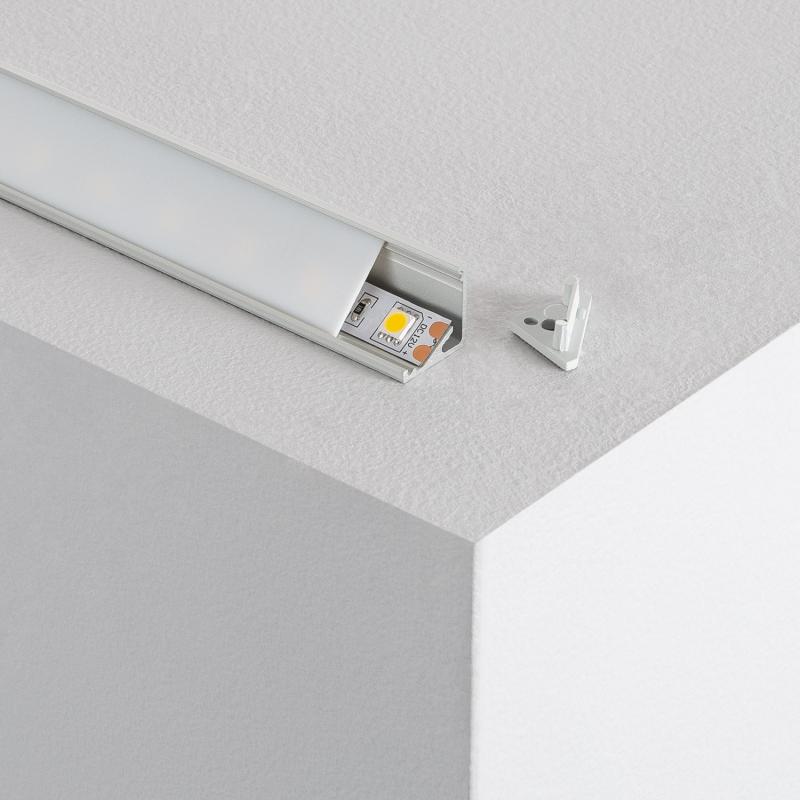 Ledco pr120 kit profilo lineare in alluminio 10 metri per strisce led
