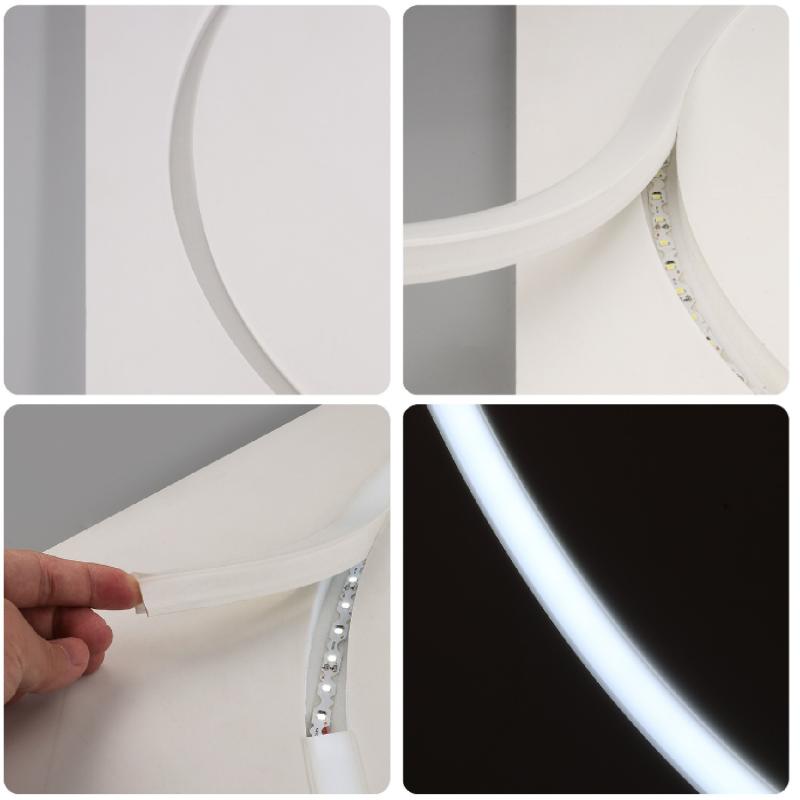 LEDKIA LIGHTING Profilé Aluminium Intégration Plâtre/Placo Avec Capot