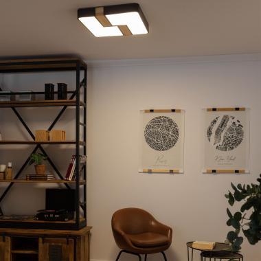 Image de Plafonnier LED Carré Métal 35W CCT Sélectionnable Brusk 480x480 mm