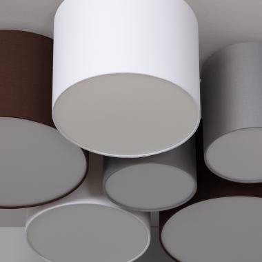 Afbeelding van Plafondlamp Rond Textiel Tallabo