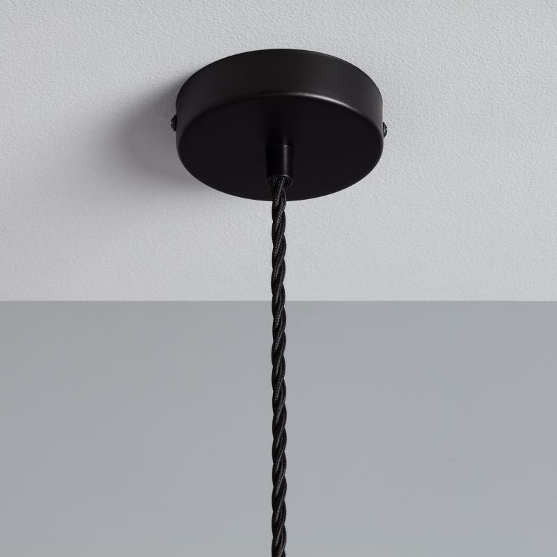 Image de Support à Douille pour Suspension avec Câble Textile Tressé Noir