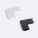 Afbeelding van Connector Type L Boog voor Magneetrail Enkelfasige 25mm SuperSlim 48V opbouw