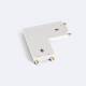 Afbeelding van Connector Type L Boog voor Magneetrail Enkelfasige 25mm SuperSlim 48V opbouw