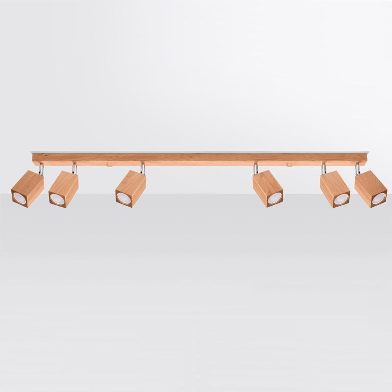 Image de Plafonnier Bois Keke 6 SOLLUX 