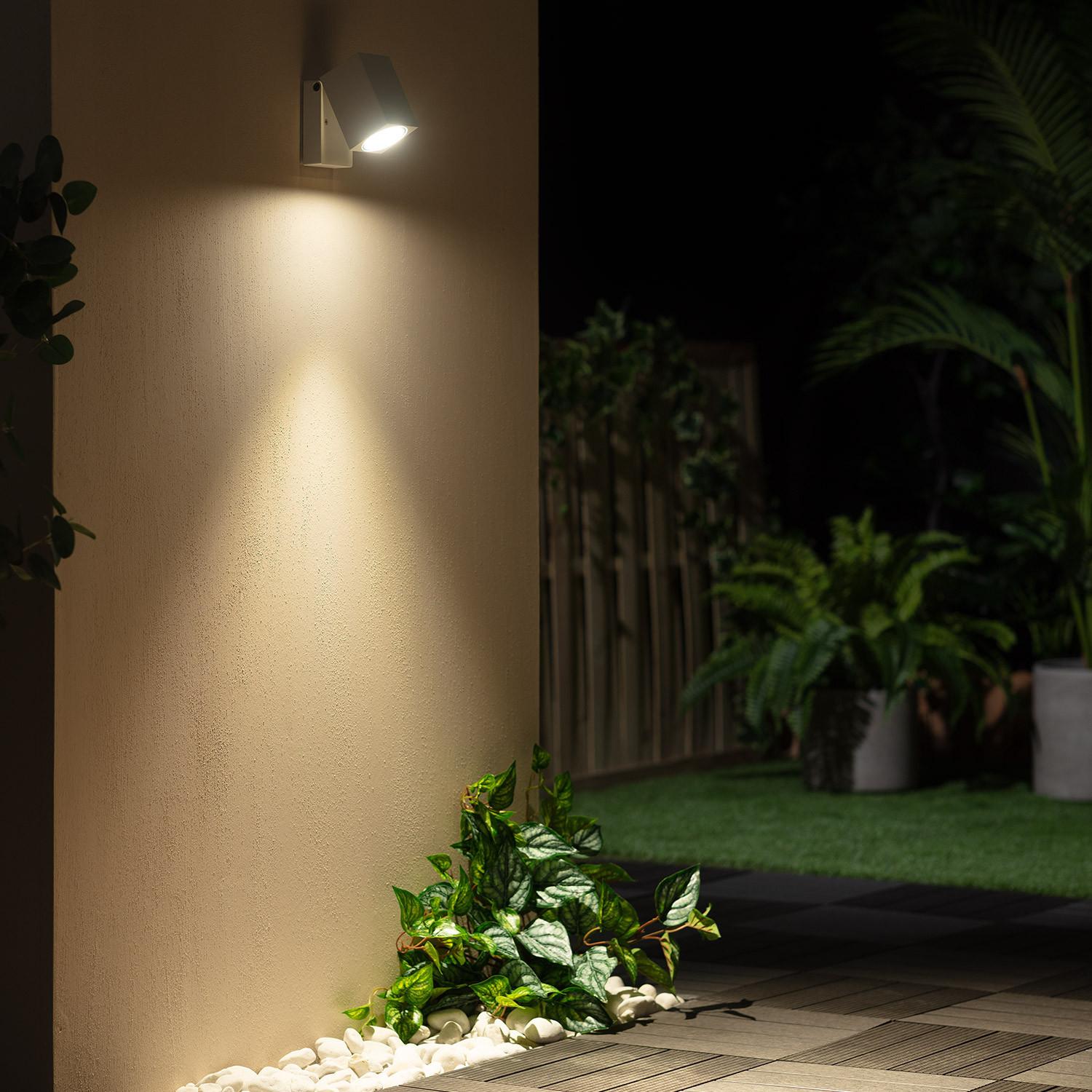 Kinkiet Ścienny Zewnętrzny z Aluminium Kwadratowy Onuba - widok prezentacyjny