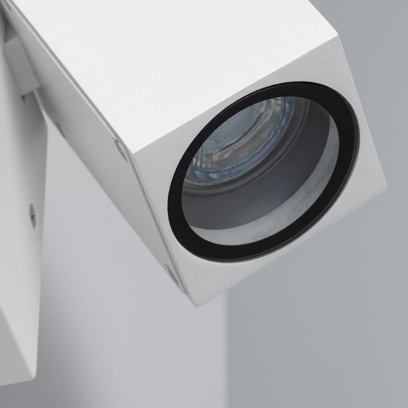 Immagine di Applique da Parete per Esterni Alluminio Quadrato Onuba